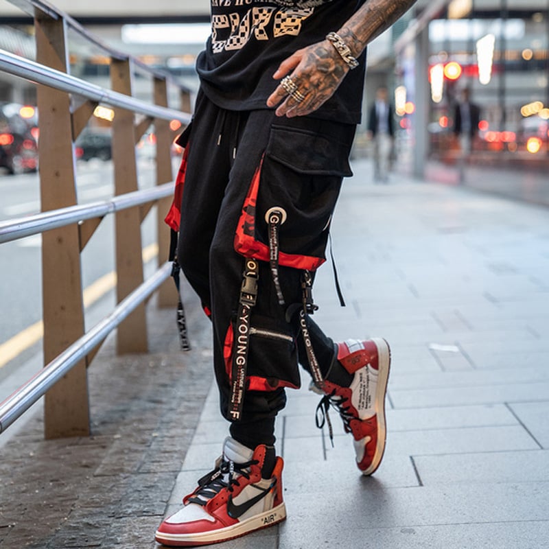 Harun Street Hiphop Webbing Leggings