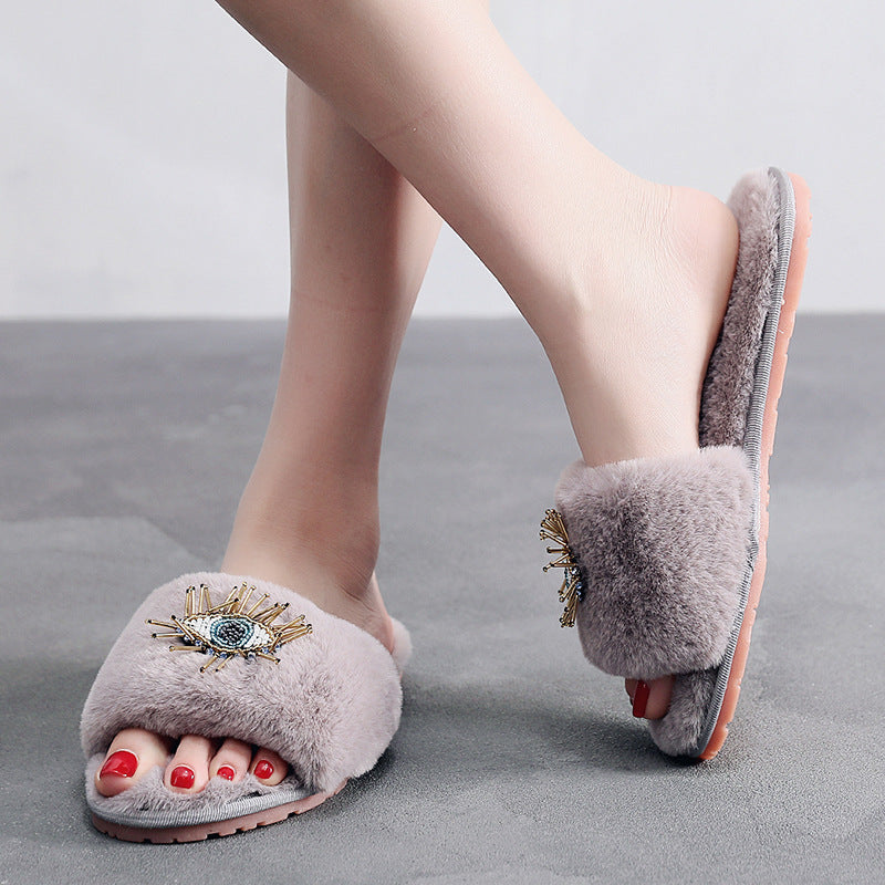 Eyelash Slippers for Comfortable Wear